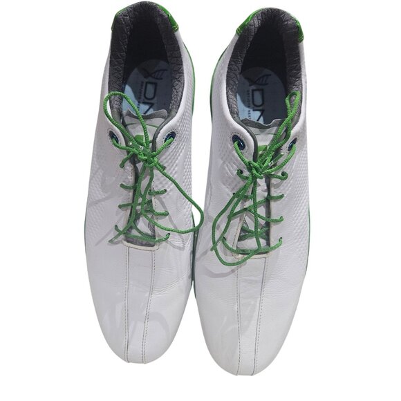 FootJoy D.N.A. Mens Golf Shoes 10M White & Green Spikeless - Picture 1 of 9